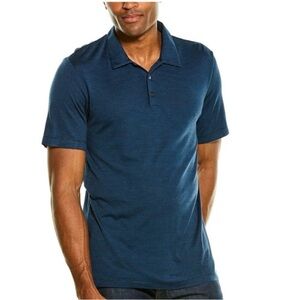 Theory Men’s Bron C. Anemone Polo Shirt Stripe -XL Blue/Black